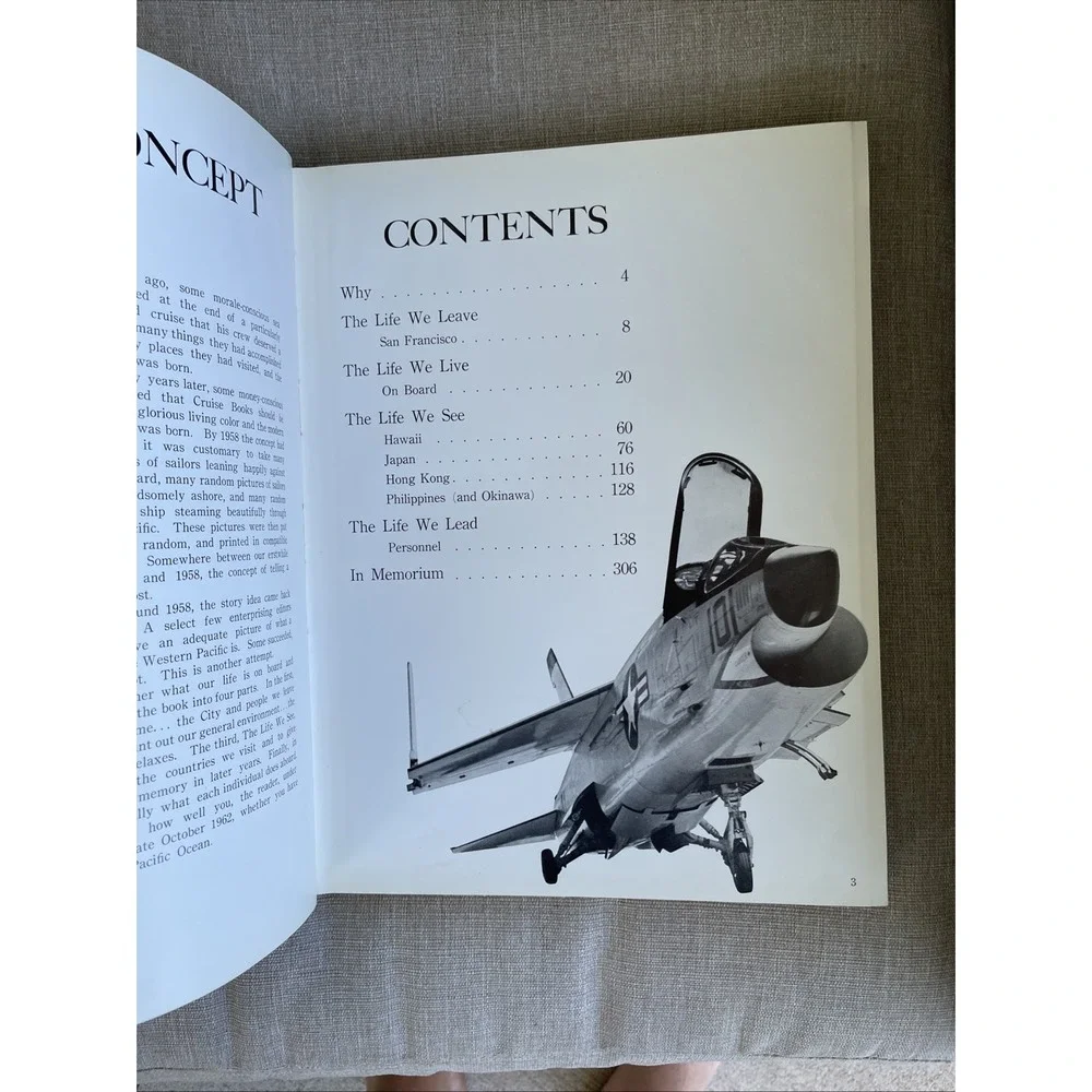 USS MIDWAY CVA-41 FAR EAST DEPLOYMENT CRUISE BOOK YEAR LOG 1962 - U S NAVY